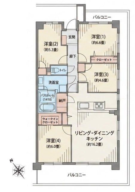 4LDK apartment in Kohoku Ward, Yokohama, Kanagawa - Photo 1