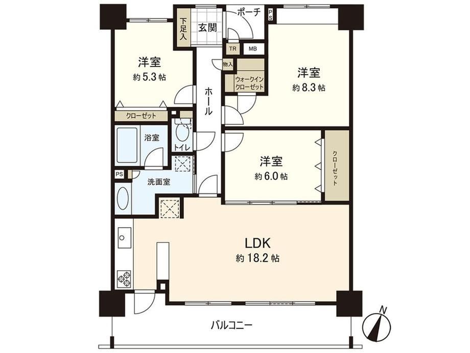 3LDK apartment in Inzai, Chiba - Photo 1