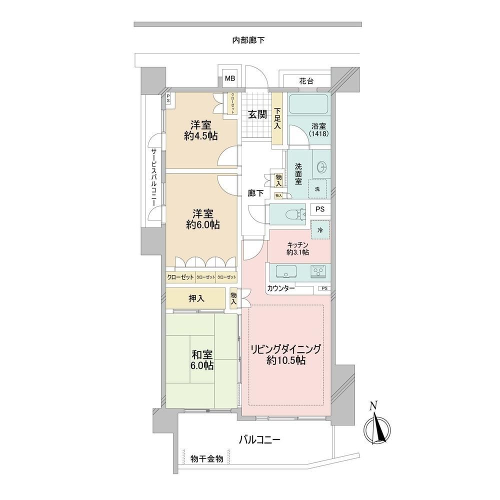 3LDK apartment in Koto Ward, Tokyo - Photo 1