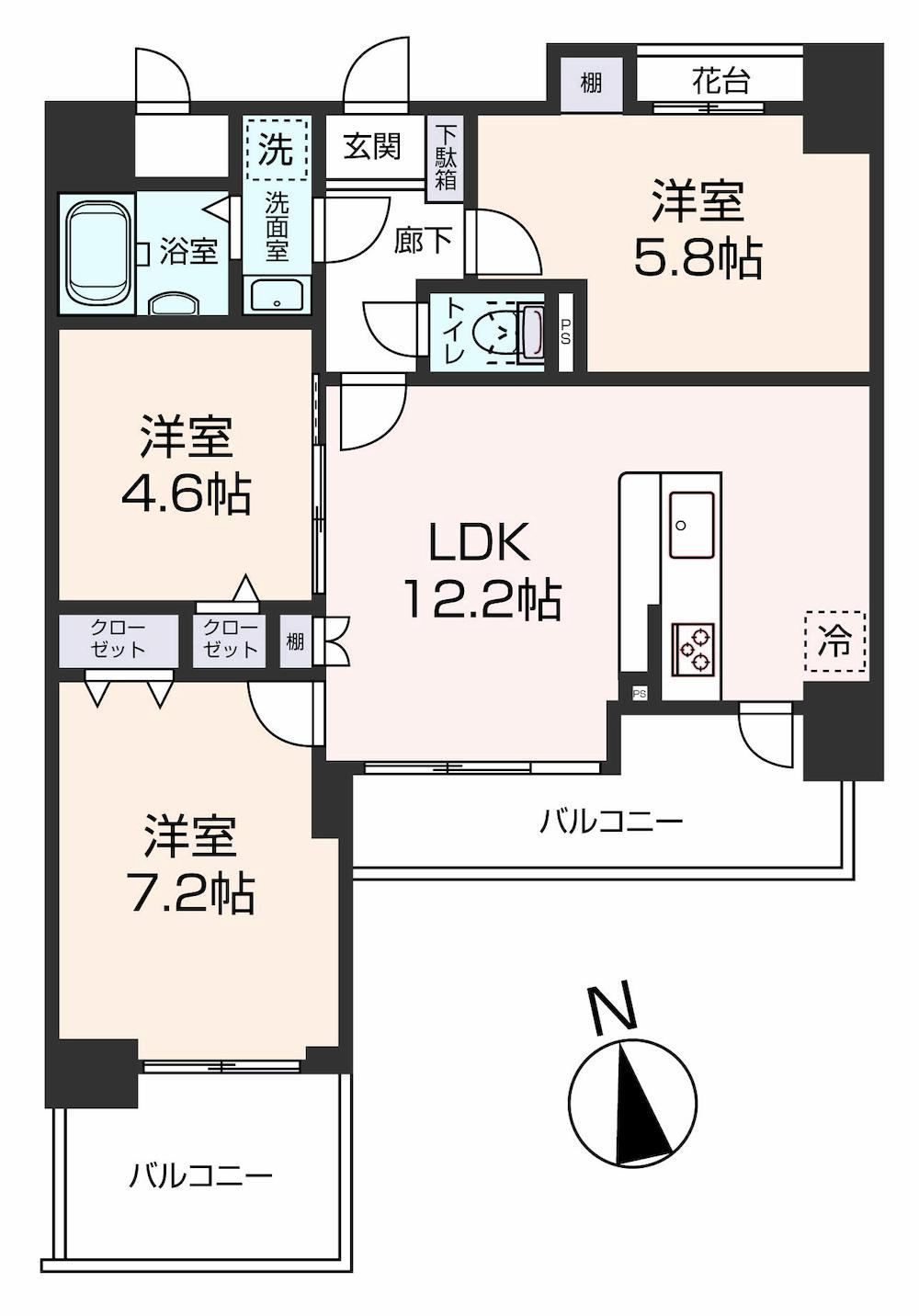 3LDK apartment in Kamigyo Ward, Kyoto - Photo 1