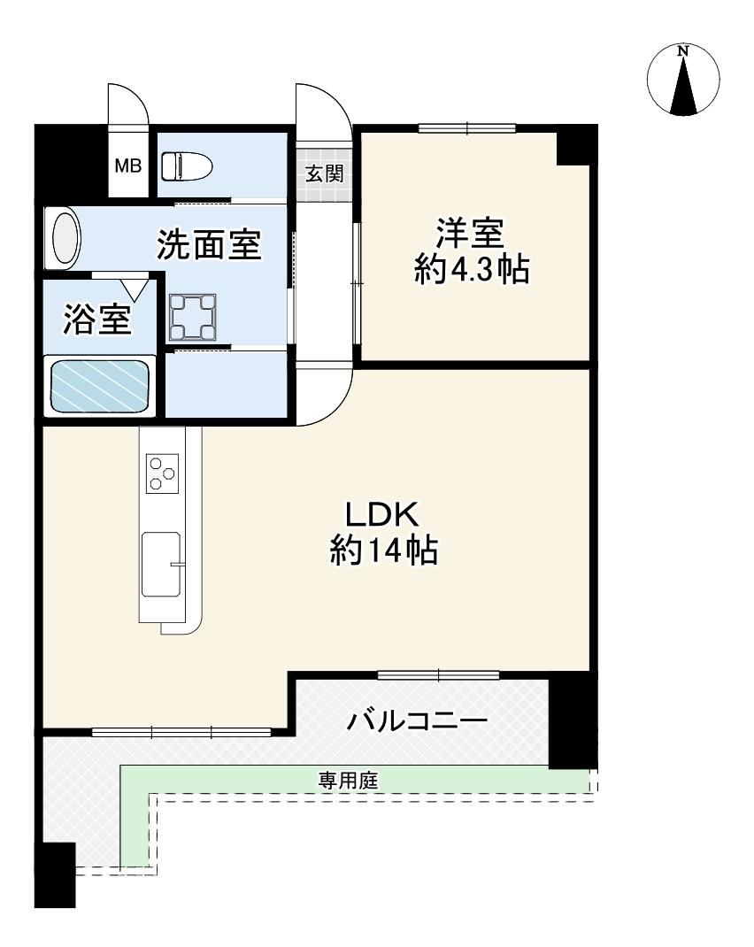 1LDK apartment in Ino Ward, Osaka - Photo 1