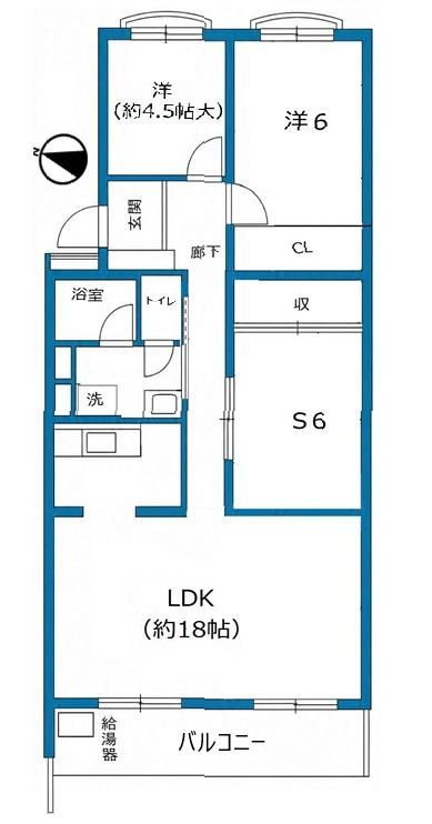 2LDK+S apartment in Chuo Ward, Fukuoka - Photo 1
