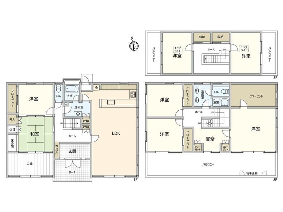 7LDK+S house in Minami Ward, Hiroshima - Photo 1