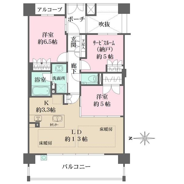 2LDK+S apartment in Kita Ward, Kyoto - Photo 1