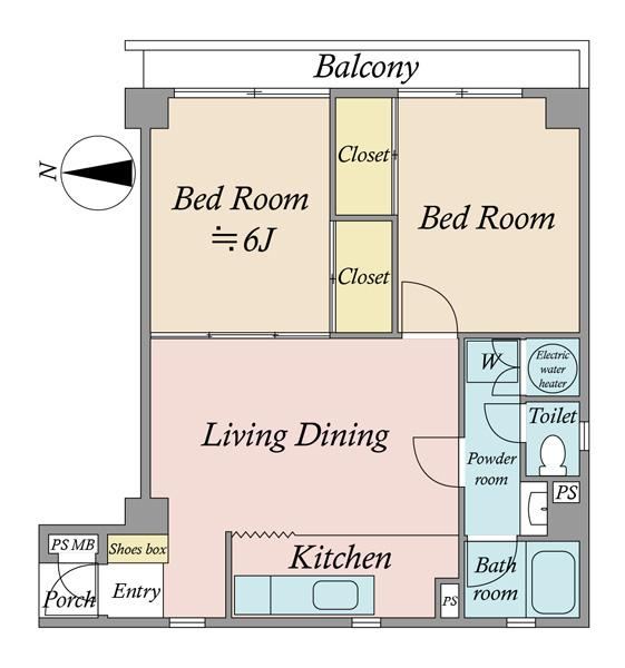 2LDK apartment in Shinjuku Ward, Tokyo - Photo 1