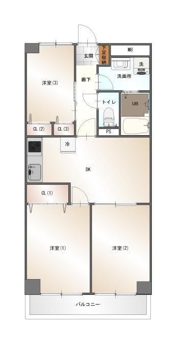 2LDK apartment in Konan Ward, Yokohama, Kanagawa - Photo 1