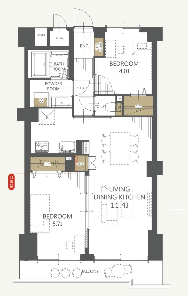2LDK apartment in Adachi Ward, Tokyo - Photo 1