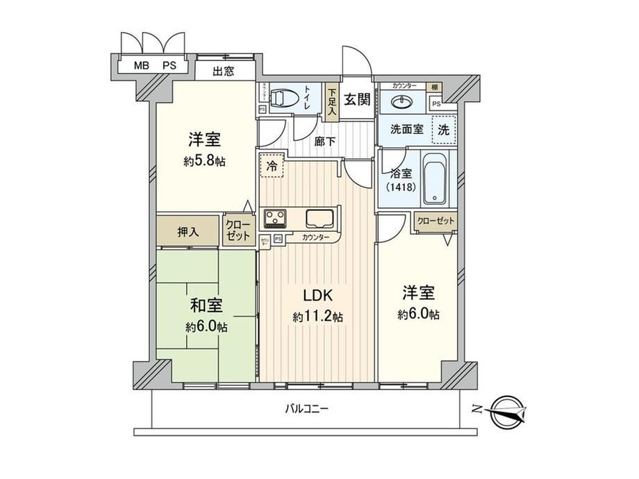 3LDK apartment in Itabashi Ward, Tokyo - Photo 1