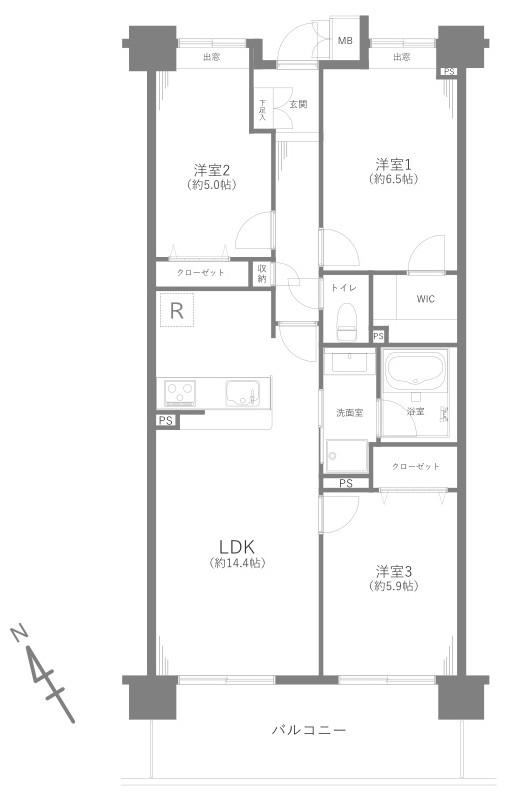 3LKK apartment in Edogawa Ward, Tokyo - Photo 1