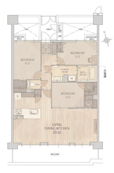 3LDK+3S apartment in Ikoma, Nara - Photo 1