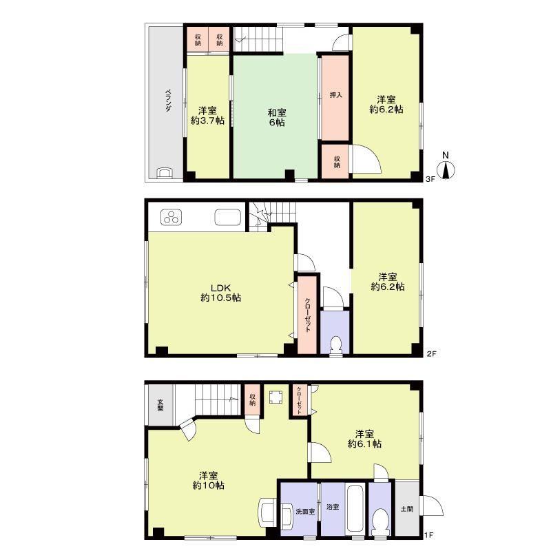 6LDK house in Fukushima Ward, Osaka - Photo 1