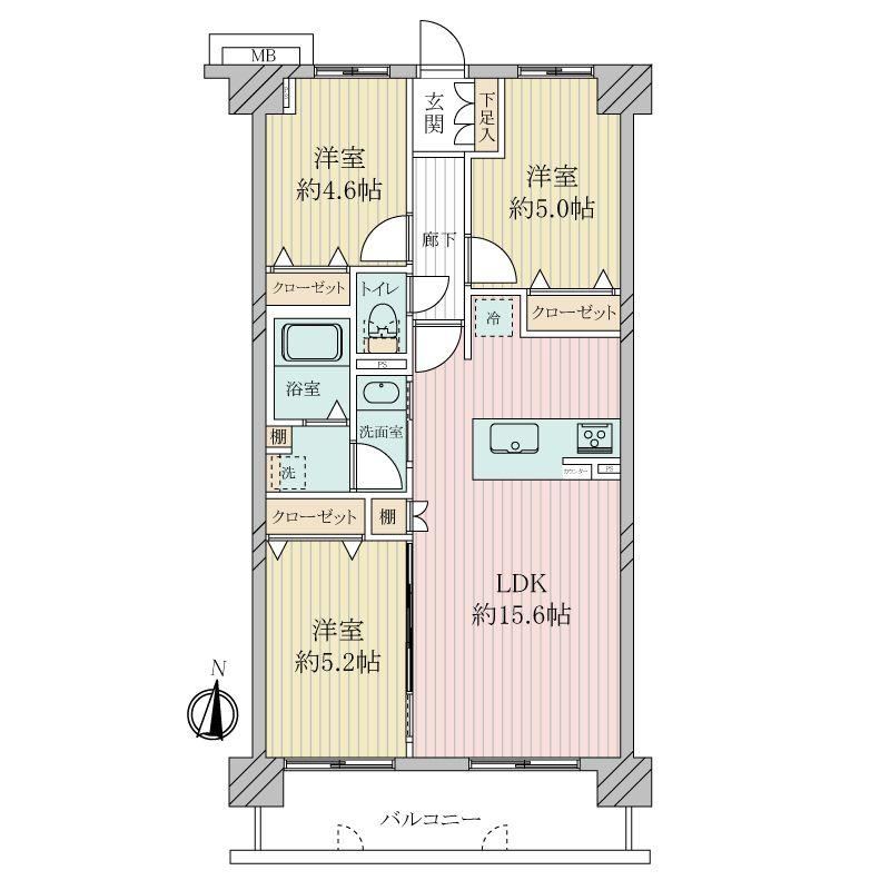 3LDK apartment in Neyagawa, Osaka - Photo 1