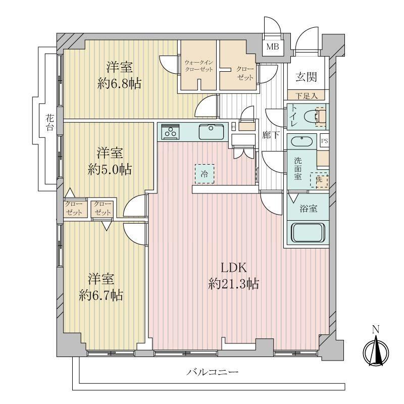 3LDK apartment in Hirakata, Osaka - Photo 1