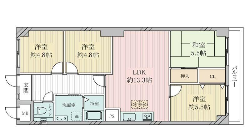 4LDK apartment in Hirakata, Osaka - Photo 1