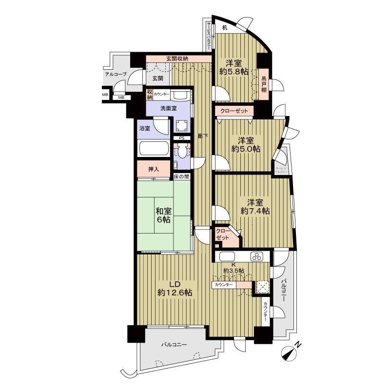 4LDK apartment in Obu, Aichi - Photo 1