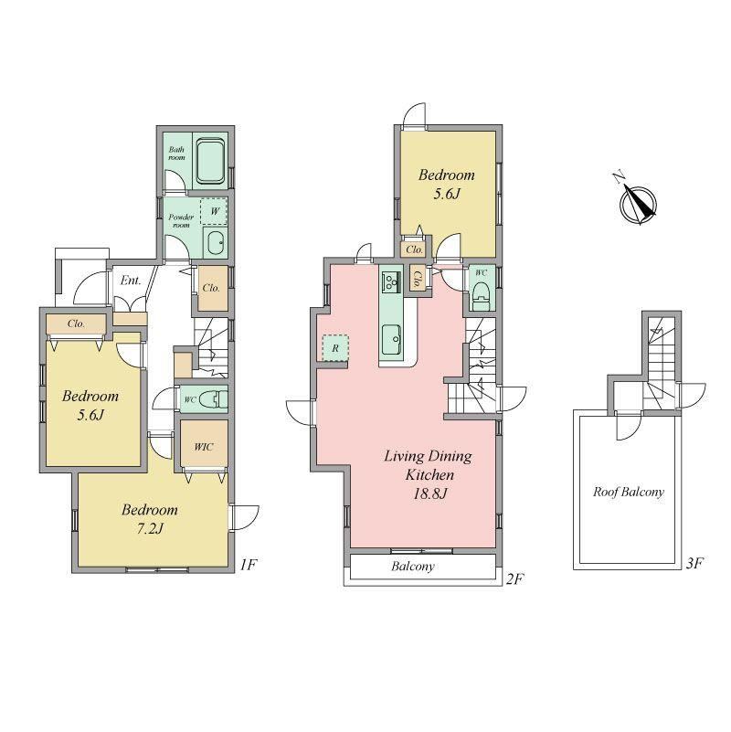 3LDK house in Setagaya Ward, Tokyo - Photo 1