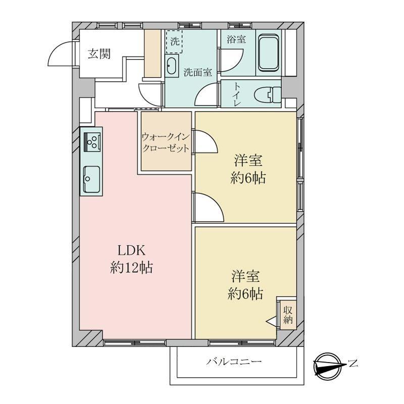 2LDK apartment in Higashinada Ward, Kobe, Hyogo - Photo 1