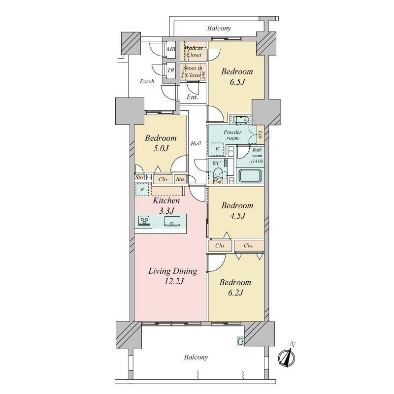 4LDK apartment in Higashi Ward, Fukuoka - Photo 1