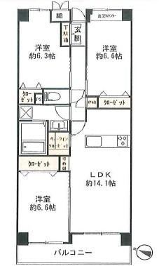 3LDK apartment in Kanazawa Ward, Yokohama, Kanagawa - Photo 1