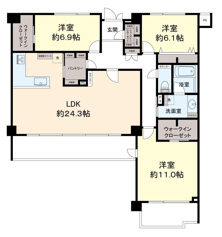 3LDK apartment in Setagaya Ward, Tokyo - Photo 1