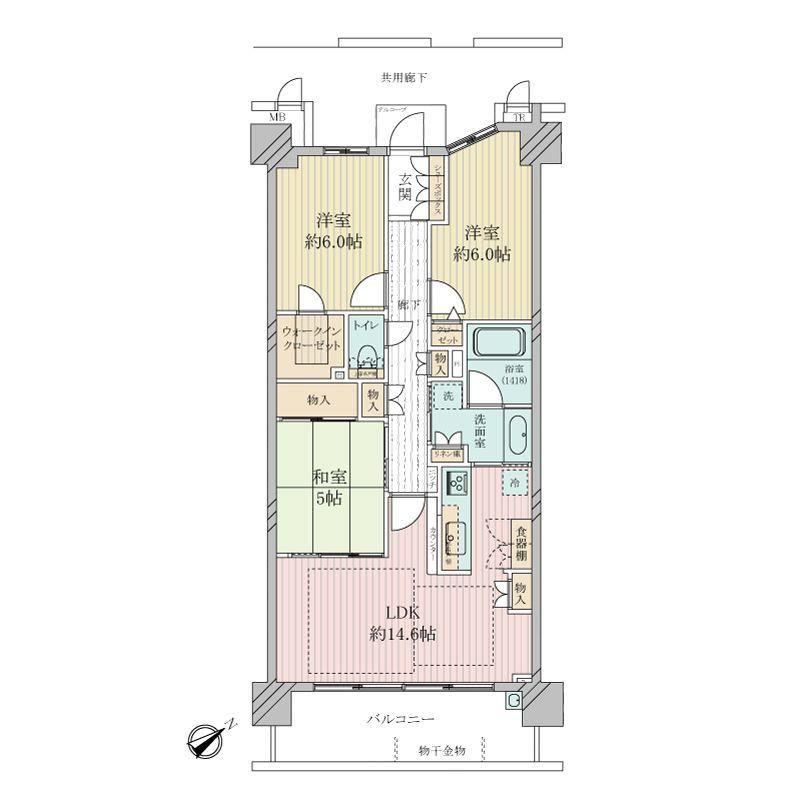 3LDK apartment in Minato Ward, Osaka - Photo 1