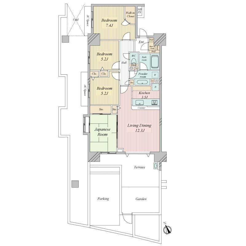 4LDK apartment in Arakawa Ward, Tokyo - Photo 1
