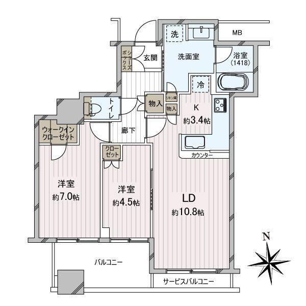 2LDK apartment in Kita Ward, Osaka - Photo 1