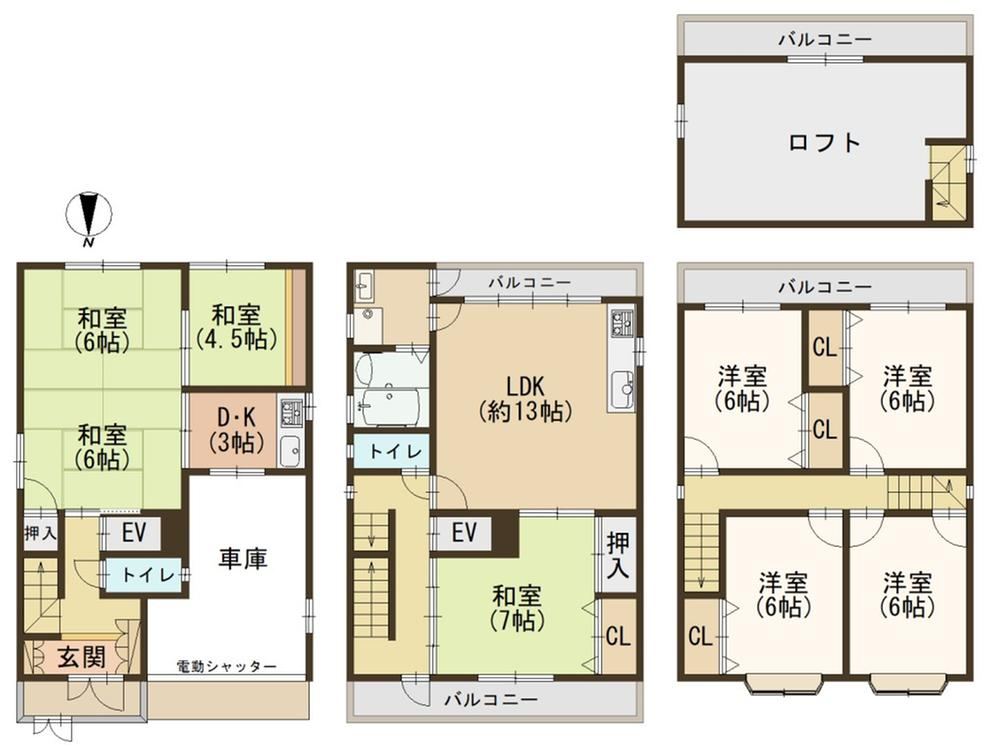 8LDK house in Higashiosaka, Osaka - Photo 1