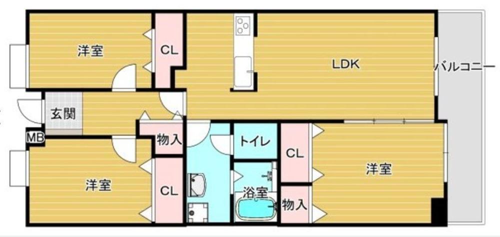 3LDK apartment in Shimonoseki, Yamaguchi - Photo 1