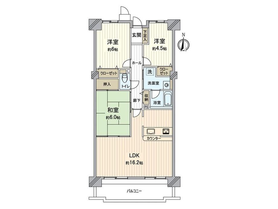 3LDK apartment in Owariasahi, Aichi - Photo 1