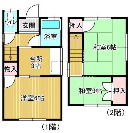 3K house in Kokurakita Ward, Kitakyushu, Fukuoka - Photo 1