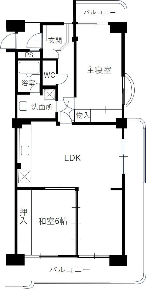 2LDK apartment in Tempaku Ward, Nagoya, Aichi - Photo 1