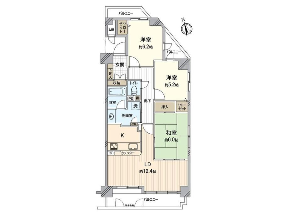 3LDK apartment in Meito Ward, Nagoya, Aichi - Photo 1