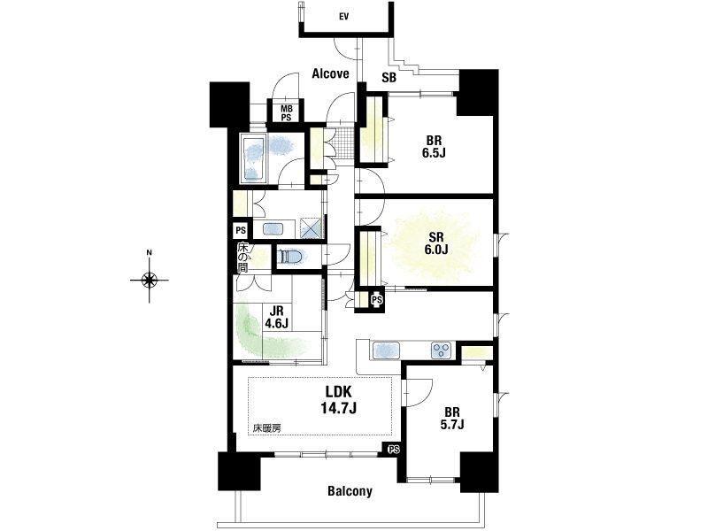 3LDK apartment in Amagasaki, Hyogo - Photo 1