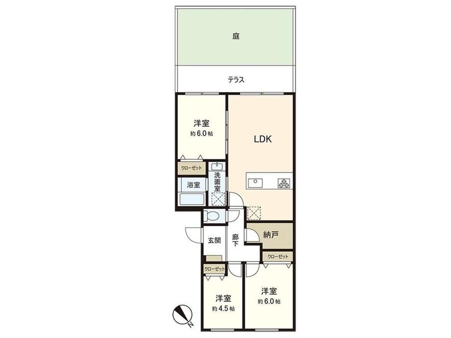 3LDK apartment in Suminoe Ward, Osaka - Photo 1