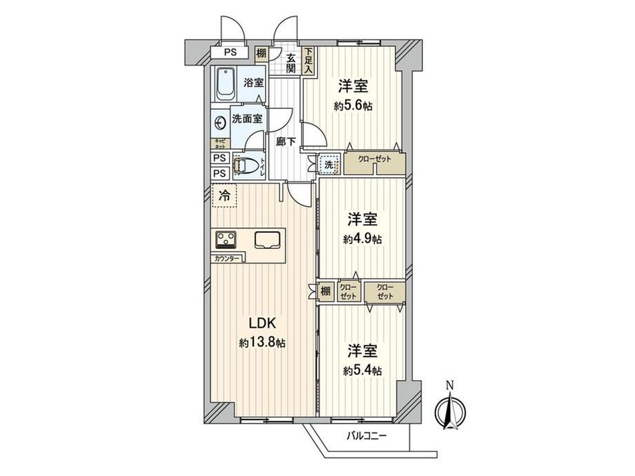 3LDK apartment in Musashino, Tokyo - Photo 1