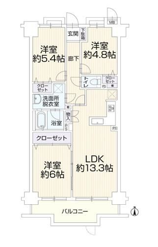 3LDK apartment in Hino, Tokyo - Photo 1