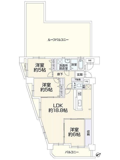 3LDK apartment in Kasuga, Fukuoka - Photo 1