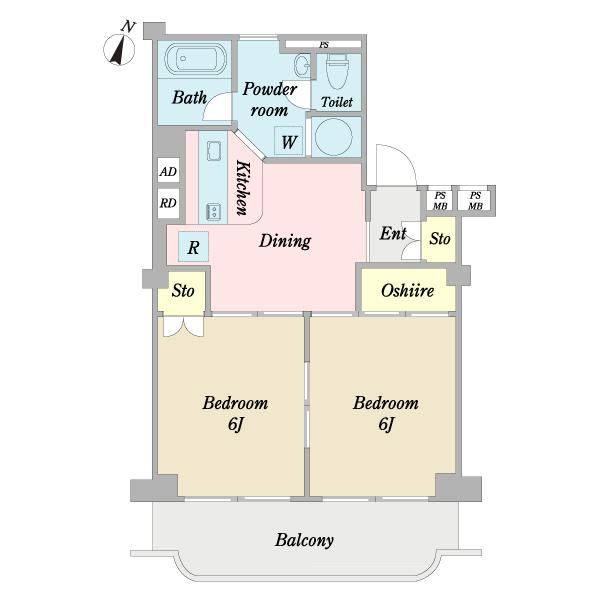 2DK apartment in Ichikawa, Chiba - Photo 1