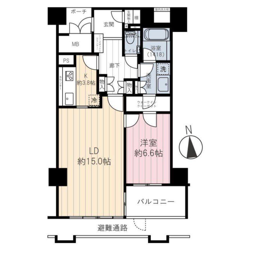 1LDK apartment in Chuo Ward, Kobe, Hyogo - Photo 1