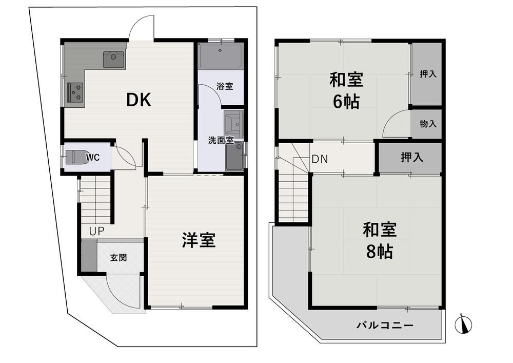 3DK house in Takatsuki, Osaka - Photo 1