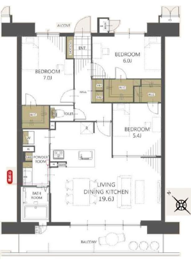 3LDK apartment in Kure, Hiroshima - Photo 1