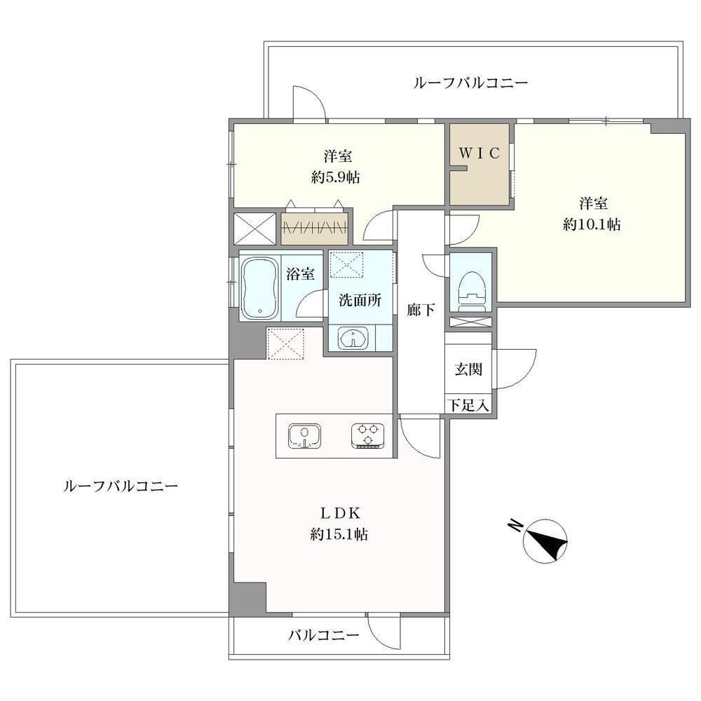 2LDK apartment in Minato Ward, Tokyo - Photo 1