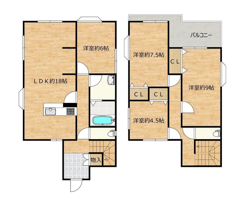 4LDK house in Takatsuki, Osaka - Photo 1