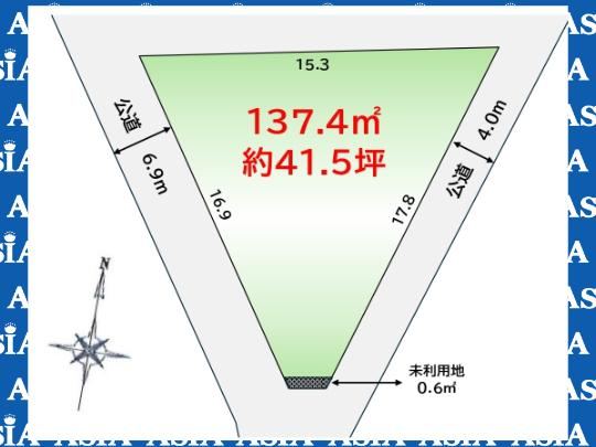 137 m² land in Hasuda, Saitama - Photo 1