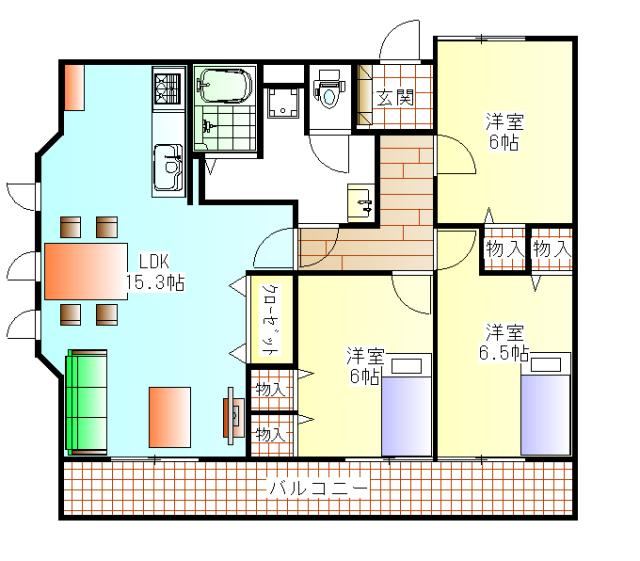 3LDK apartment in Nishi Ward, Osaka - Photo 1
