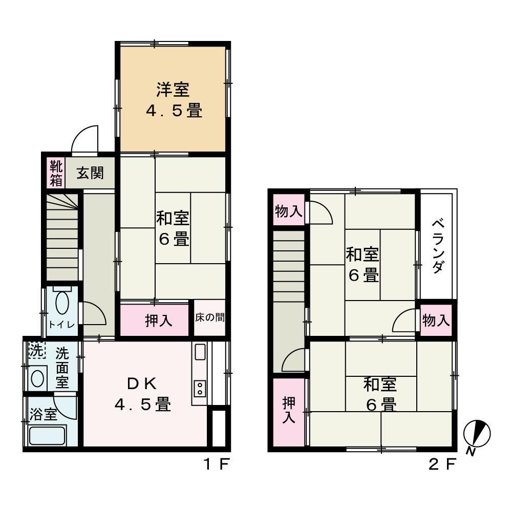 4DK house in Higashi Ward, Hiroshima - Photo 1