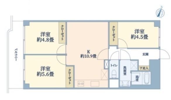 3DK apartment in Minami Ward, Yokohama, Kanagawa - Photo 1