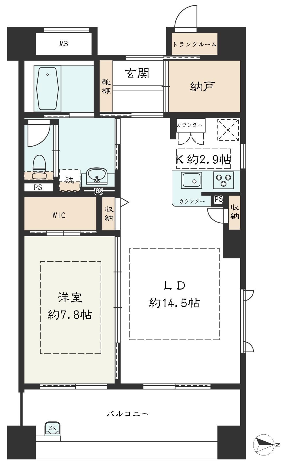 1LDK apartment in Minato Ward, Tokyo - Photo 1