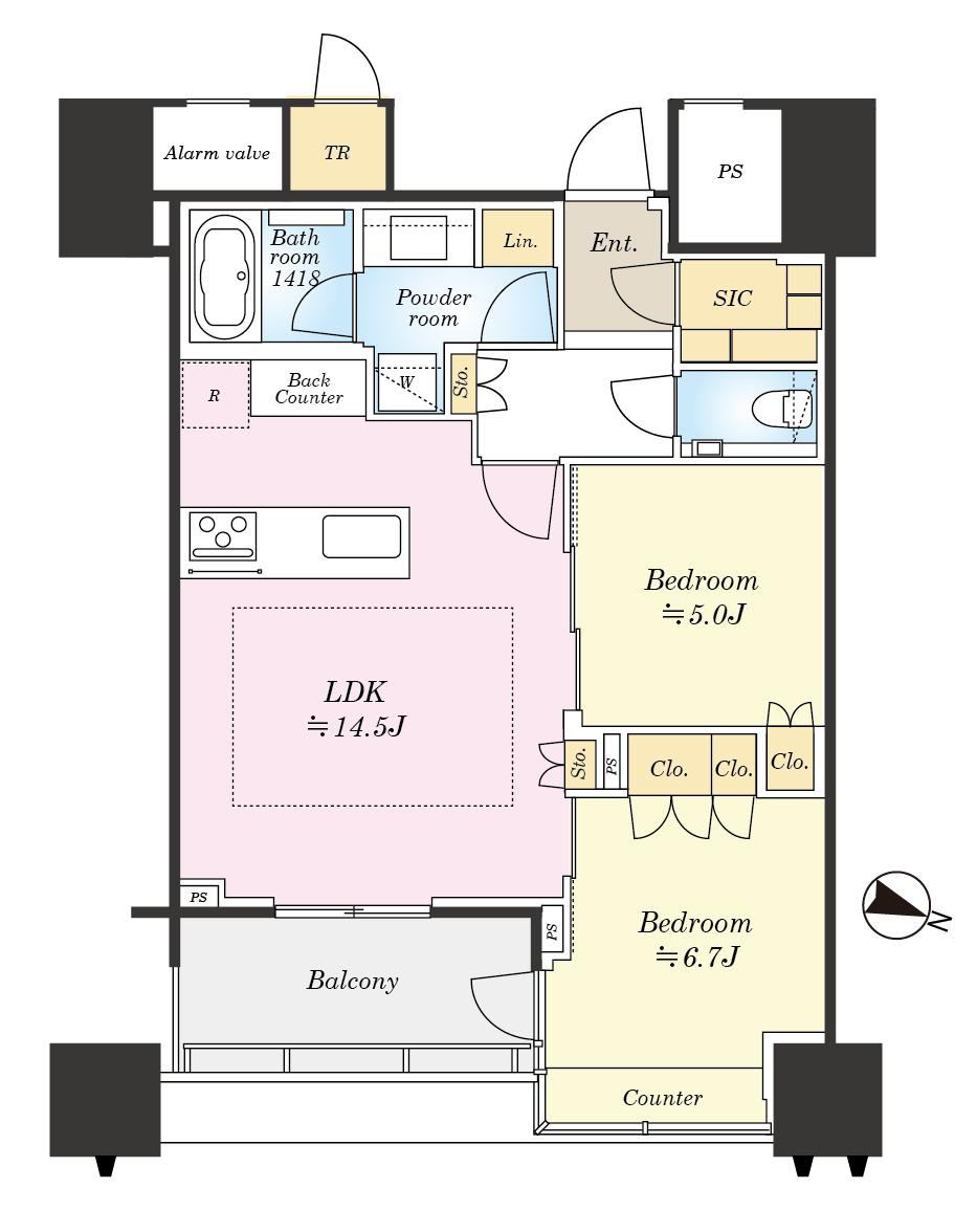 2LDK apartment in Bunkyo Ward, Tokyo - Photo 1
